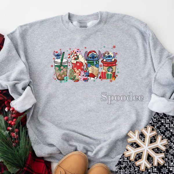 Stitch Latte Christmas Sweatshirt