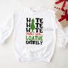 Hate Double Grinch Christmas Family Shirt