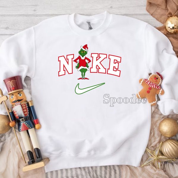 Grinch Nike Xmas Shirt