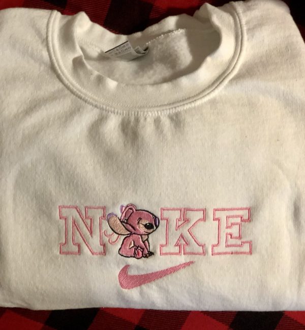 Angel Stitch Nike Logo Embroidered Sweatshirt