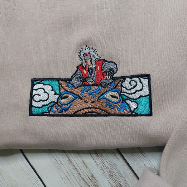 Anime Naruto Jirai Embroidered Sweatshirt