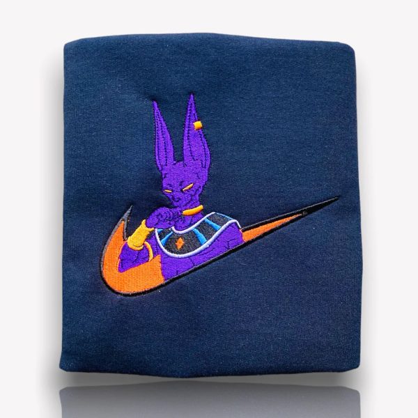 Beerus Dragon Ball Nike Embroidered Sweatshirt