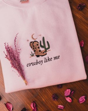 Cowboy Like Me Taylor Swift Embroidered Sweatshirt