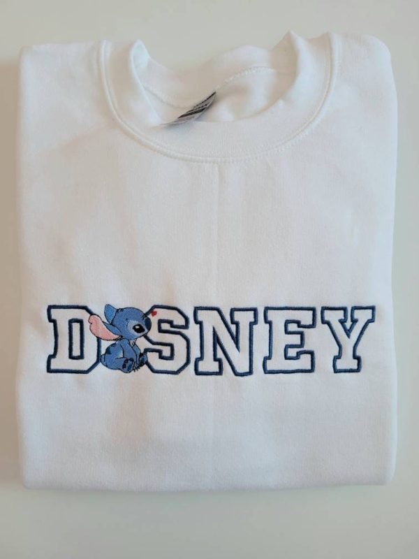 Disney Stitch Embroidered Sweatshirt