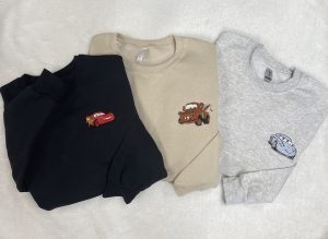 Disney's Cars Embroidered Crewneck Sweatshirt, Disney Movie, Cars Movie