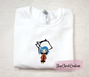 Doll Halloween Embroidered Sweatshirt