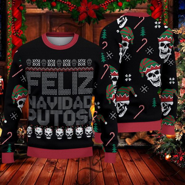 Feliz Navidad Putos Ugly Christmas Sweater