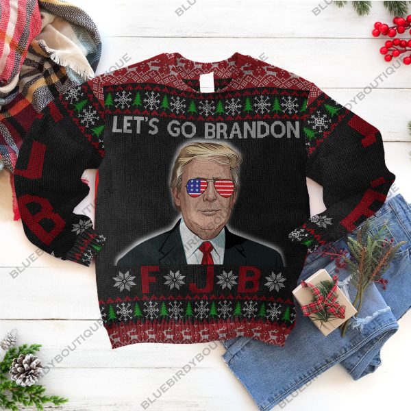 Funny FJB Let’s Go Brandon Ugly Sweater 2021