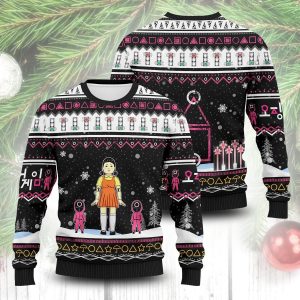 Game Xmas Squid Christmas Unisex Ugly Sweater