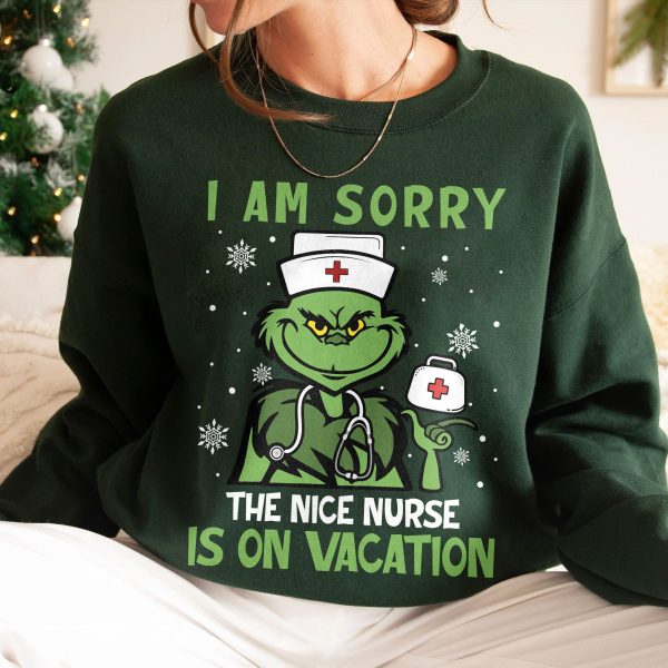 Grinch Nurse Christmas Sweatshirt