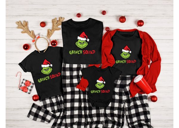 Grinch Squad Matching Family Shirts