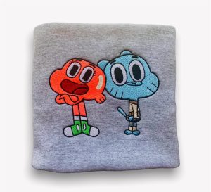 Gumball And Darwin Embroidered Sweatshirt