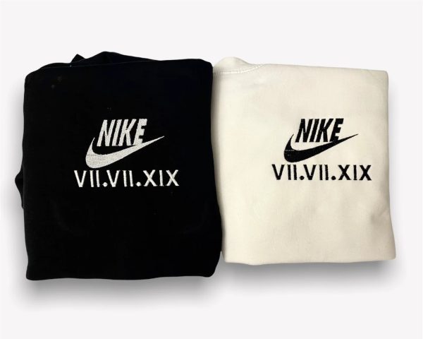 His And Hers Nike Embroidered Sweatshirt