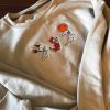 Halloween Pumpkin Face Embroidered Sweatshirt