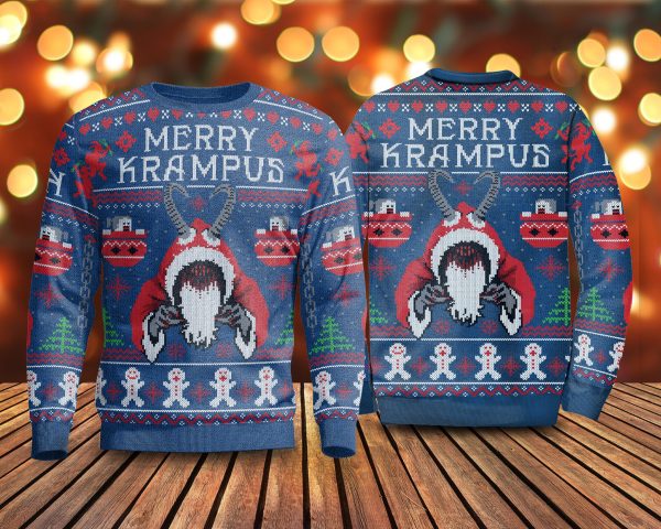 Merry Krampus Ugly Christmas Sweater Sweashirt