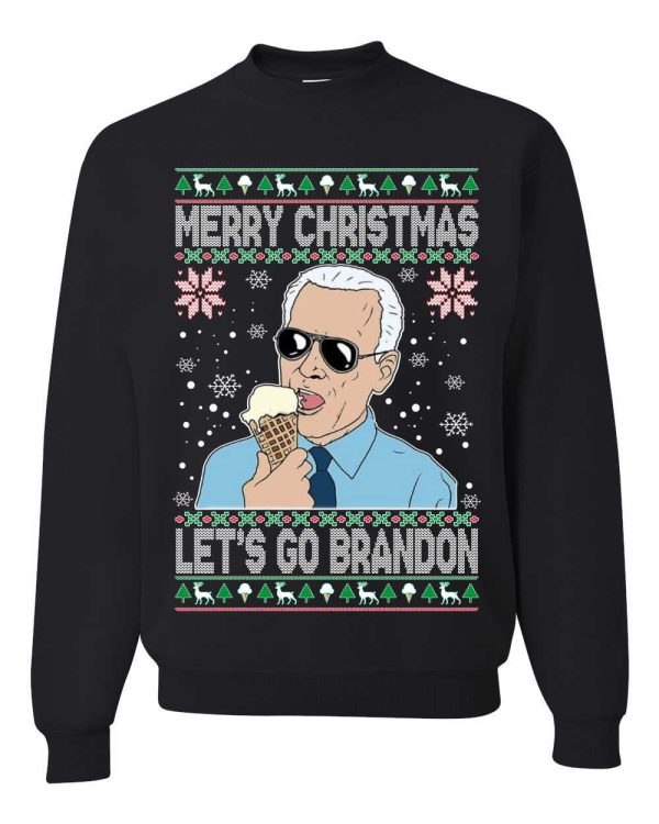 Merry Christmas Let’s Go Brandon Ugly Sweater Unisex