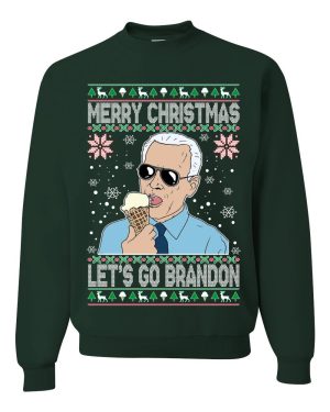 Merry Christmas Let's Go Brandon Ugly Christmas Sweater Unisex