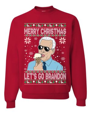 Merry Christmas Let's Go Brandon Ugly Christmas Sweater Unisex