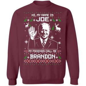 Friends Call Me Brandon Let's Go Brandon Ugly Christmas Sweatshirt