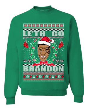 Le'th Go Brandon Tyson FJB Chant Meme Ugly Christmas Sweater