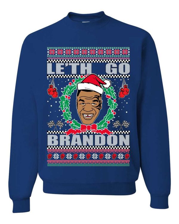 Le’th Go Brandon Tyson FJB Chant Meme Ugly Christmas Sweater