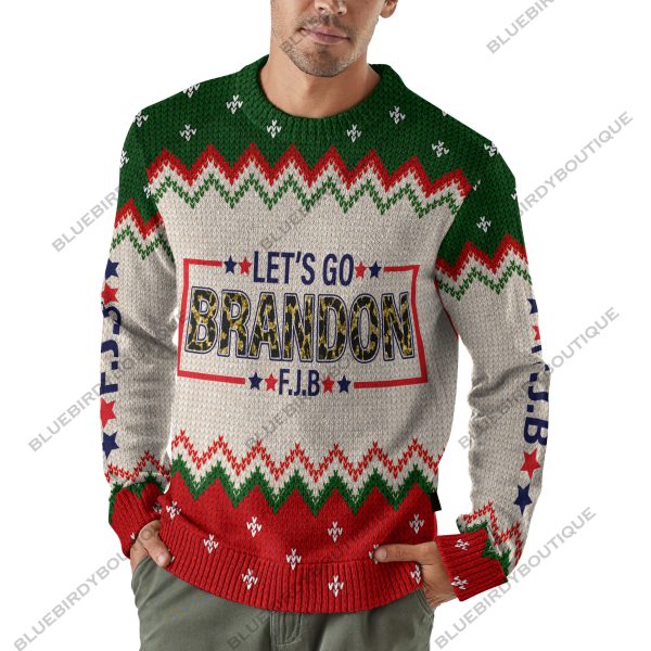 Let’s Go Brandon Woolen Ugly Sweater For Men