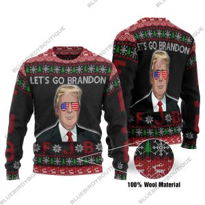 Funny FJB Let's Go Brandon Ugly Sweater 2021