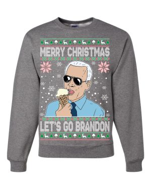 Merry Christmas Let's Go Brandon Ugly Christmas Sweater Unisex