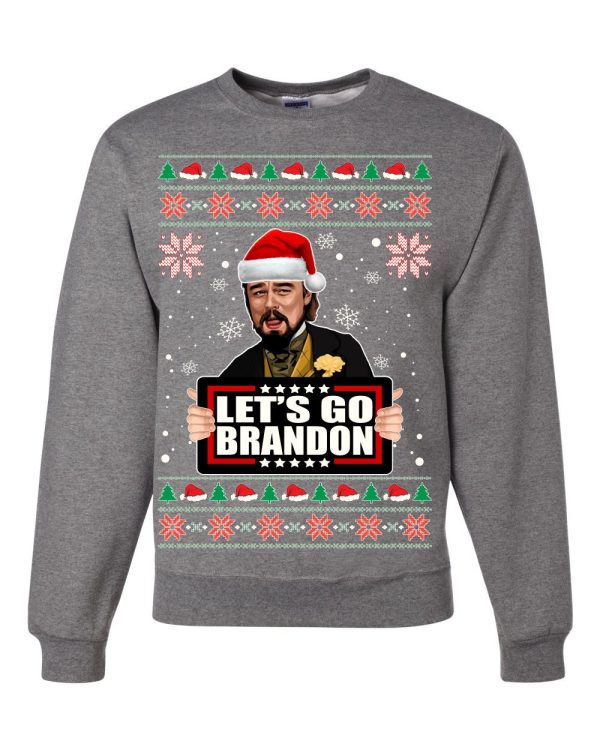 Let’s Go Brandon Leo Laughing Meme Ugly Christmas Sweater