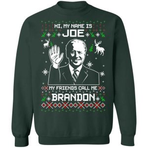 Friends Call Me Brandon Let's Go Brandon Ugly Christmas Sweatshirt