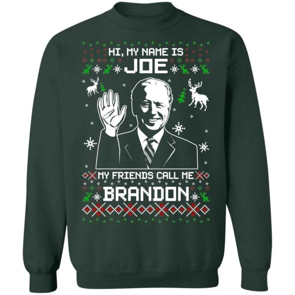 Friends Call Me Brandon Let’s Go Ugly Christmas Sweatshirt