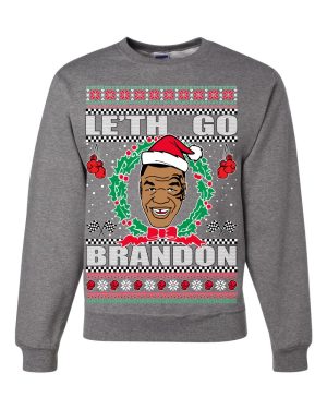 Le'th Go Brandon Tyson FJB Chant Meme Ugly Christmas Sweater