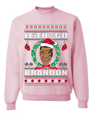 Le'th Go Brandon Tyson FJB Chant Meme Ugly Christmas Sweater