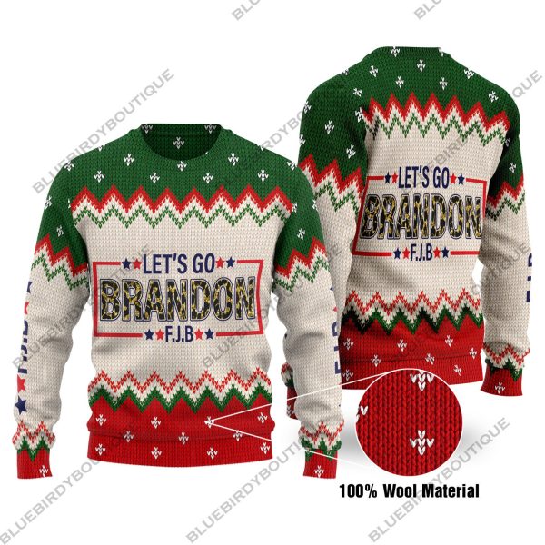 Let’s Go Brandon Woolen Ugly Sweater For Men