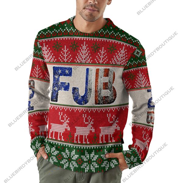 FJB With Let’s Go Brandon Woolen Ugly Sweater Plus Size