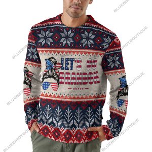 Let's Go Brandon FJB Christmas Ugly Sweater 2021