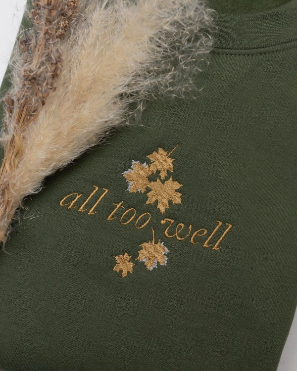 All Too Well Autumn Leaves Embroidered Sweatshirt