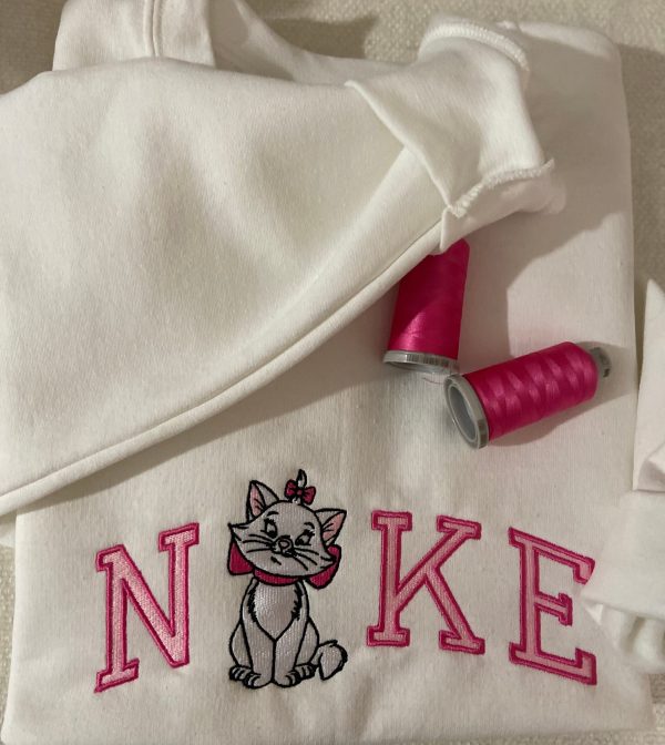 Marie The AristoCats Embroidered Sweatshirt For Girls