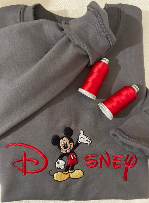 Disney Mickey Mouse Embroidered Sweatshirt