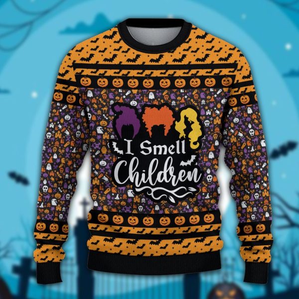 Hocus Pocus I Smell Children Christmas Ugly Sweater