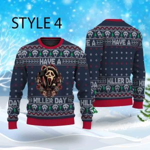 Halloween Horror Movie Killers Ugly Sweater