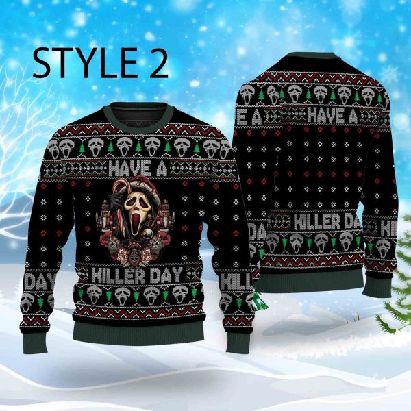 Halloween Horror Movie Killers Ugly Sweater