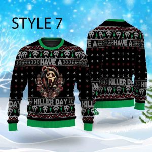 Halloween Horror Movie Killers Ugly Sweater