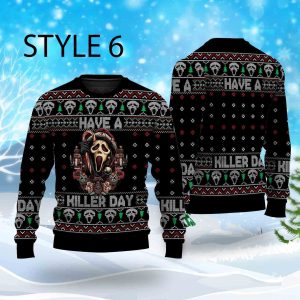 Halloween Horror Movie Killers Ugly Sweater