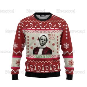 Micheal Myers Christmas Ugly Sweater