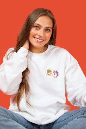 Halloween Sugar Cookie Embroidered Sweatshirt