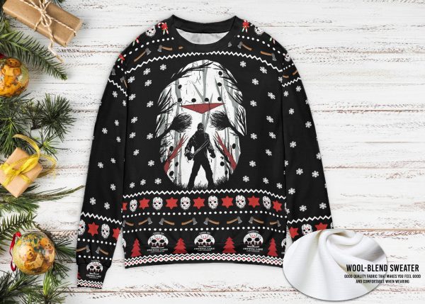 Jason Voorhees Friday The 13th Camp Crystal Lake Counselor Ugly Sweater