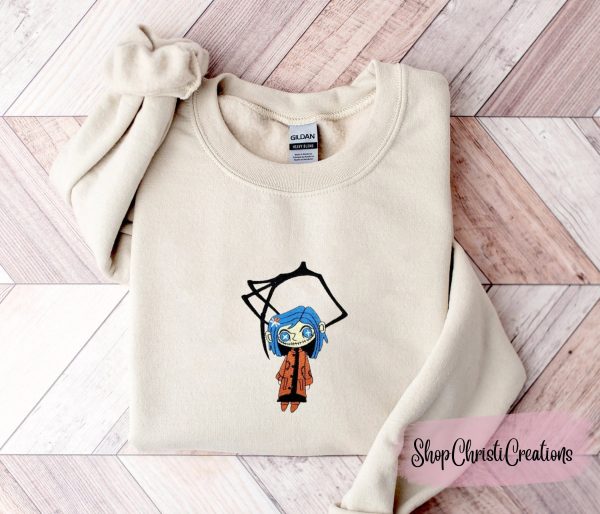 Doll Halloween Embroidered Sweatshirt