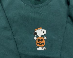 Snoopy Halloween Embroidered Sweatshirt