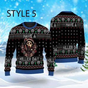 Halloween Horror Movie Killers Ugly Sweater